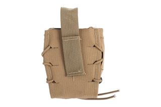 High Speed Gear Gen 2 Double TACO Handcuff Pouch in Coyote Brown is made of nylon